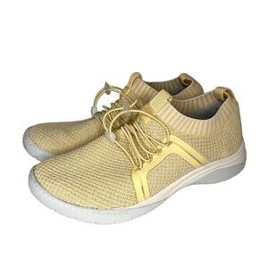 Align Torri Pale Yellow Athletic Knit Sneaker